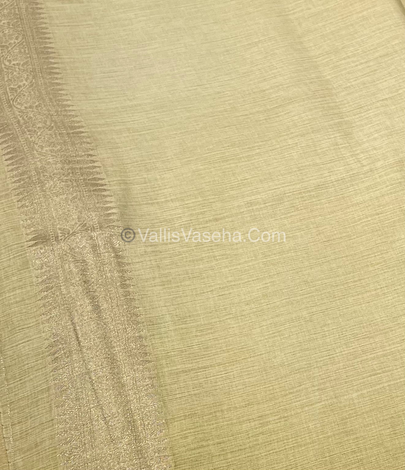 Banarasi - Heritage Silk - Semi Kathan Silk - Cream Shade - VVBHS003