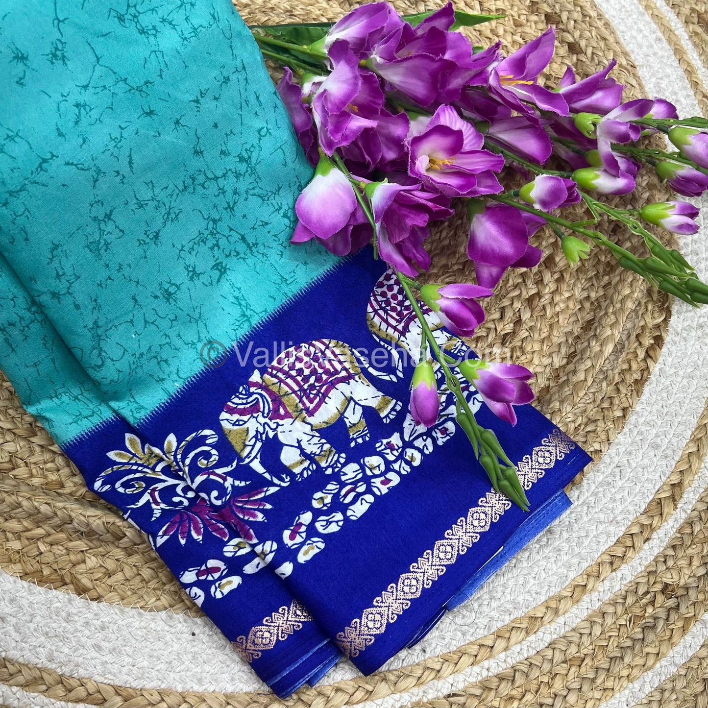 Budget Friendly Sarees - Casual Wear Sarees - Crackle Silk - VVCS002