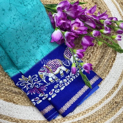 Budget Friendly Sarees - Casual Wear Sarees - Crackle Silk - VVCS002