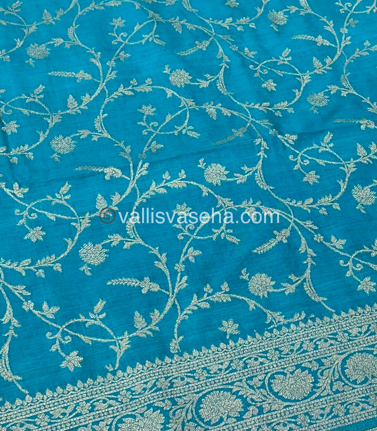 Banarasi - Heritage Silk - Semi Kathan Silk - Light Blue Shade- VVBHS001