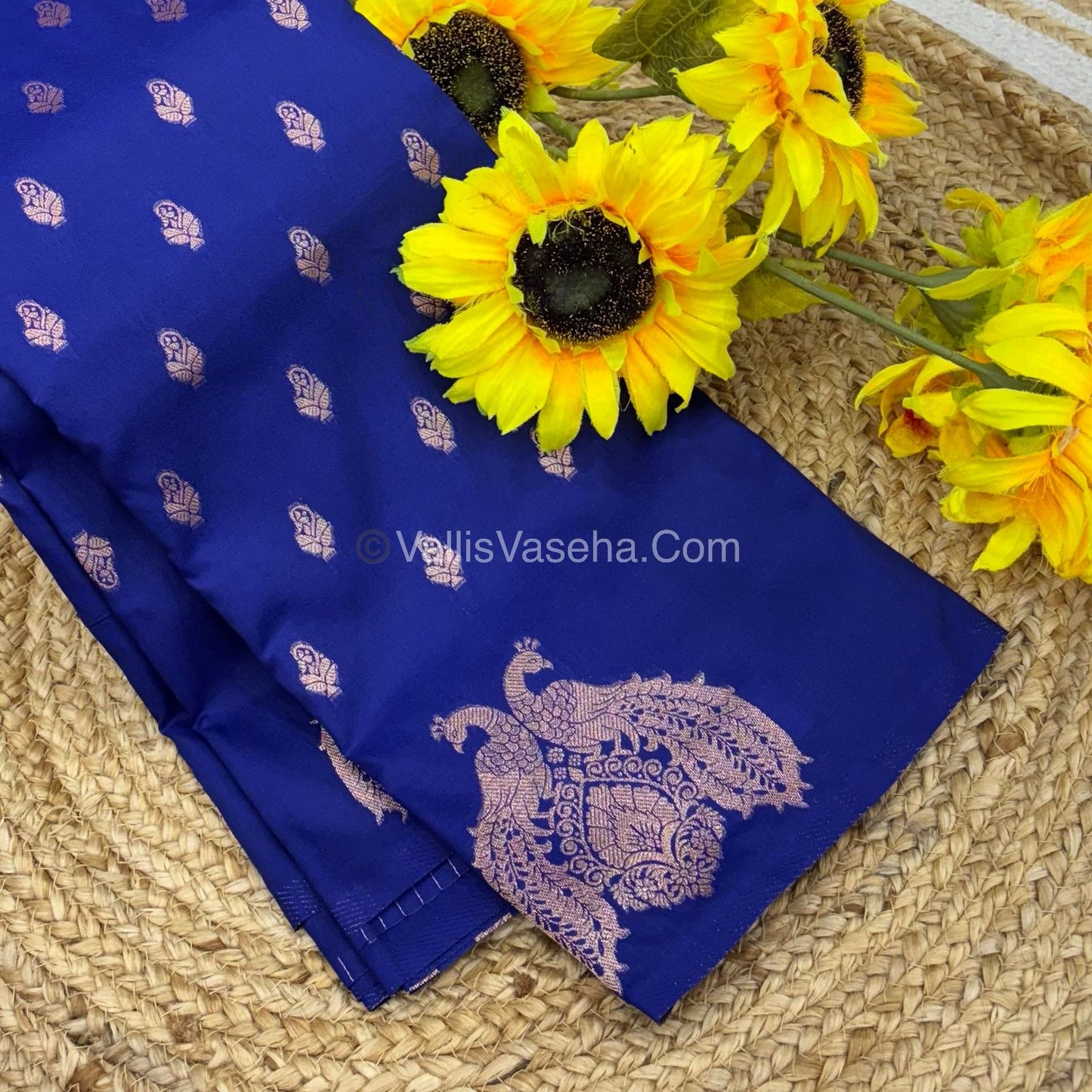 Semi Soft Silk  - Blue Shade -VVSSS018