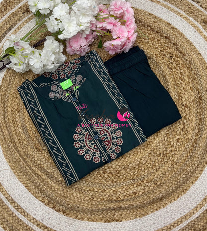 Ready Made - Top & Bottom(2pc) Co-Ord Set  - VVRMS021