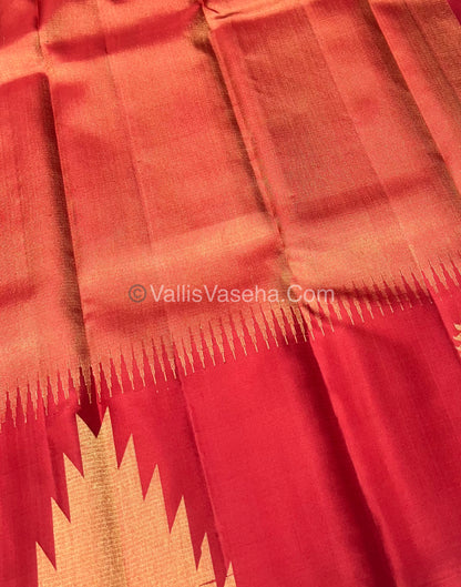 Pure Soft Silk Saree - Jothika Hit design - Red - VVPSS005