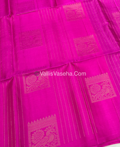Pure Soft Silk Saree - Light Weight - Border Less - VVPSS034