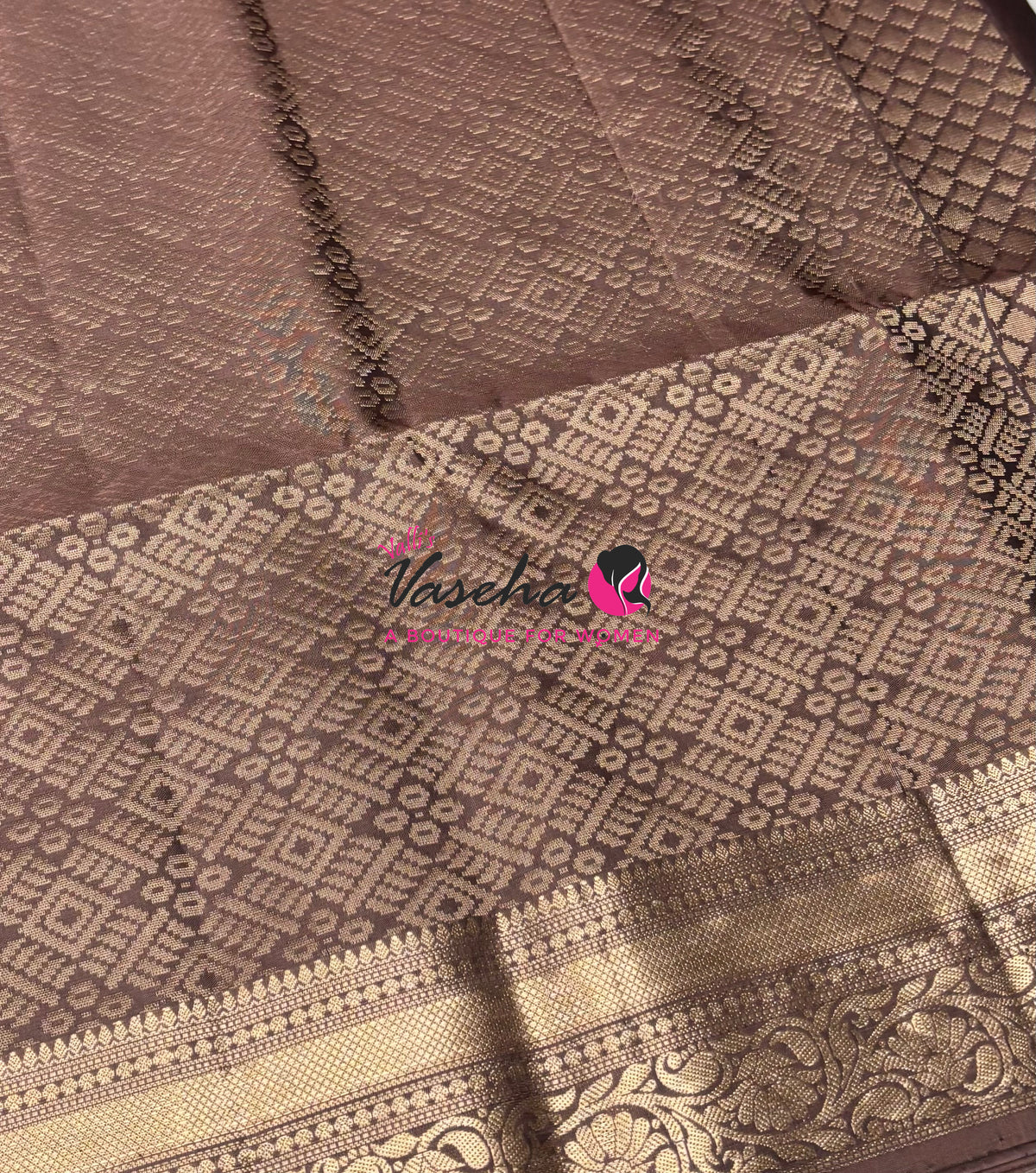 Pure Soft Silk Saree  - Chocolate Brown Shade - VVPSS135