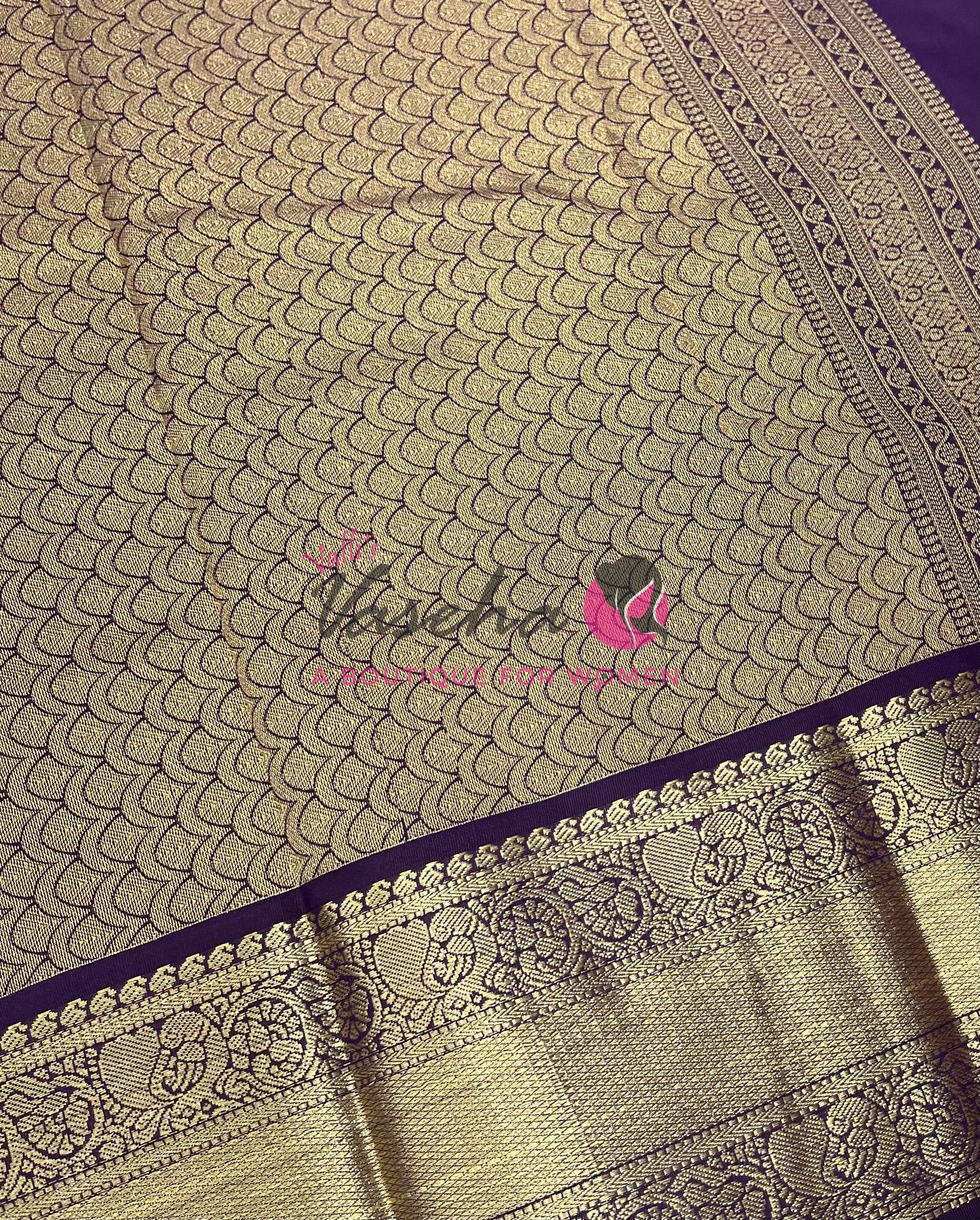 Semi Bridal Kanchi Silk  - Korvai - Premium- VVSKS008