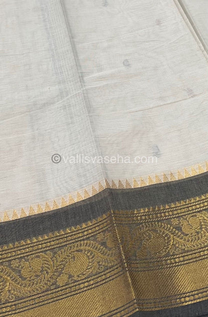 Kanchi Cotton Saree - Butta Design VVKCS008