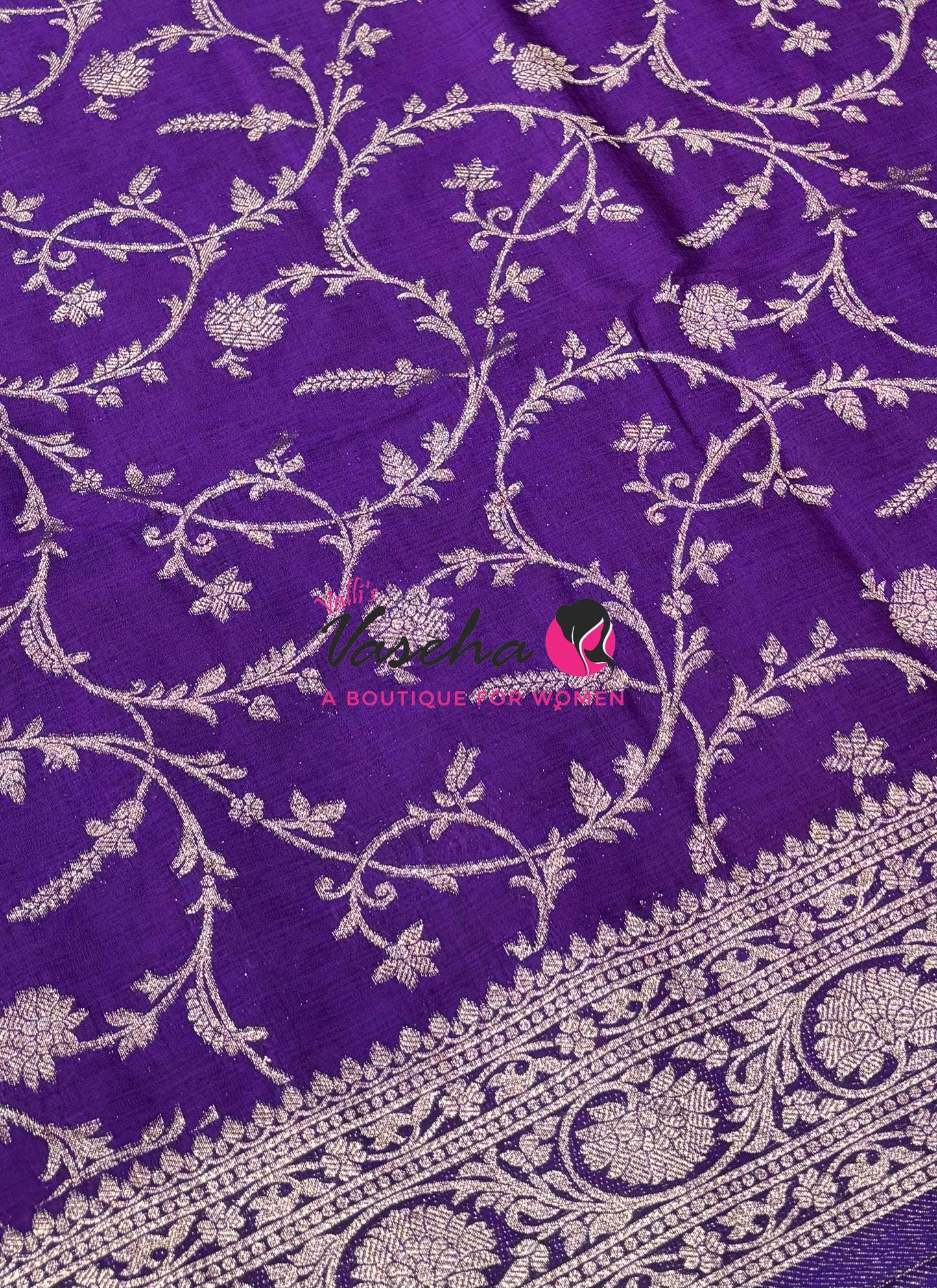 Banarasi - Heritage Silk - Semi Kathan Silk - Purple - VVBHS001