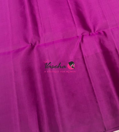 Pure Soft Silk Saree - Pink & Purplish Pink - VVPSS124