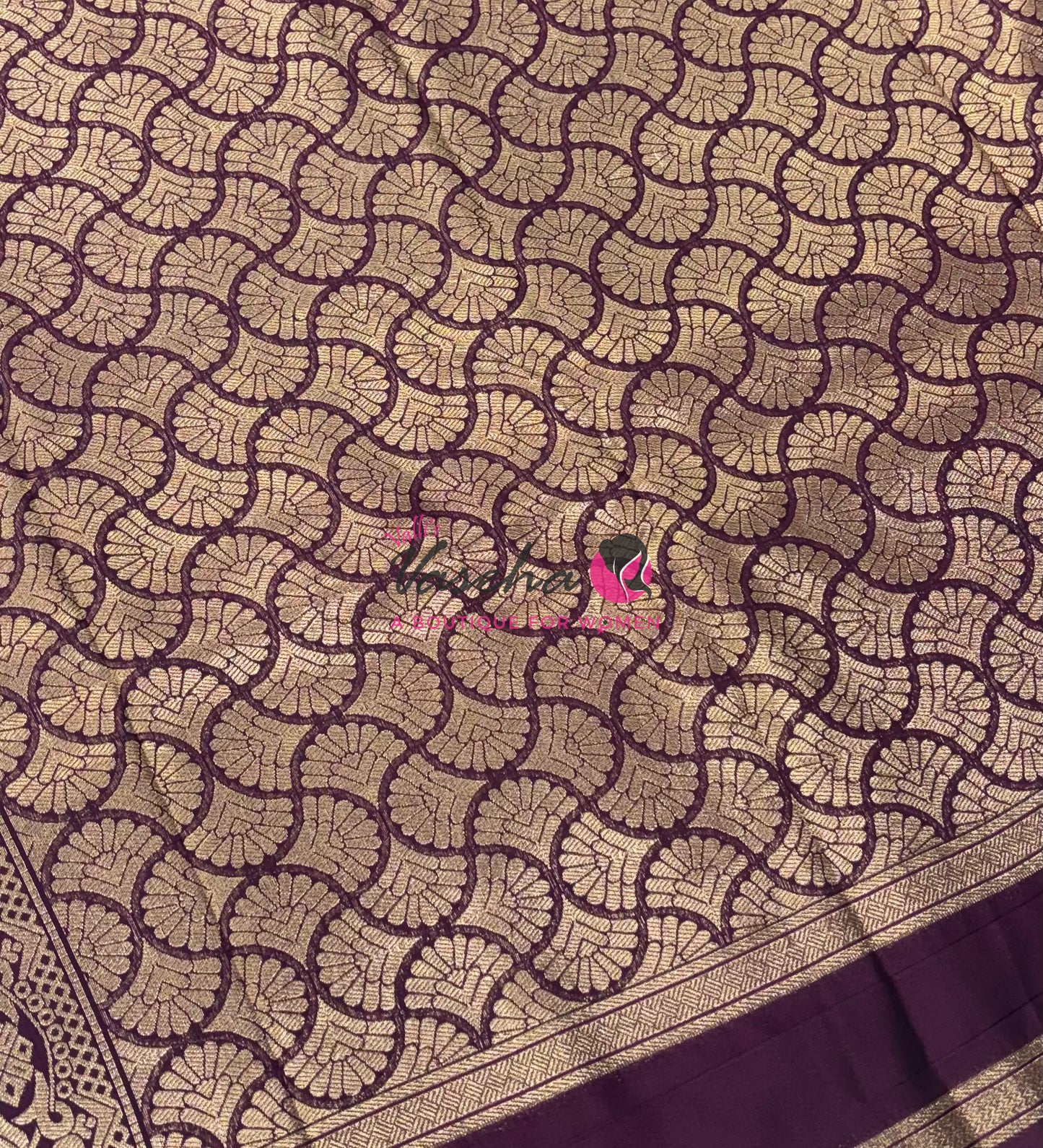 Semi Soft Silk - Onion Pink With ￼Purple - VVSSS035