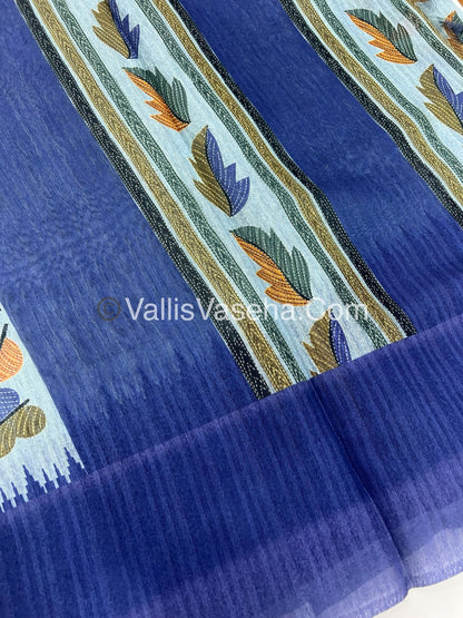 40% less - Offer Saree - Chanderi Mixed Saree - VVDS007