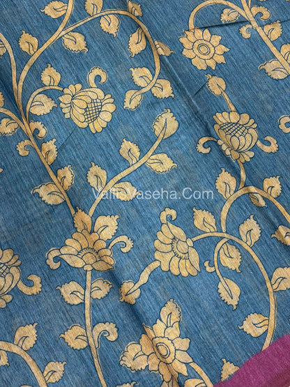 Semi Tussar Silk Saree |VVSTS048