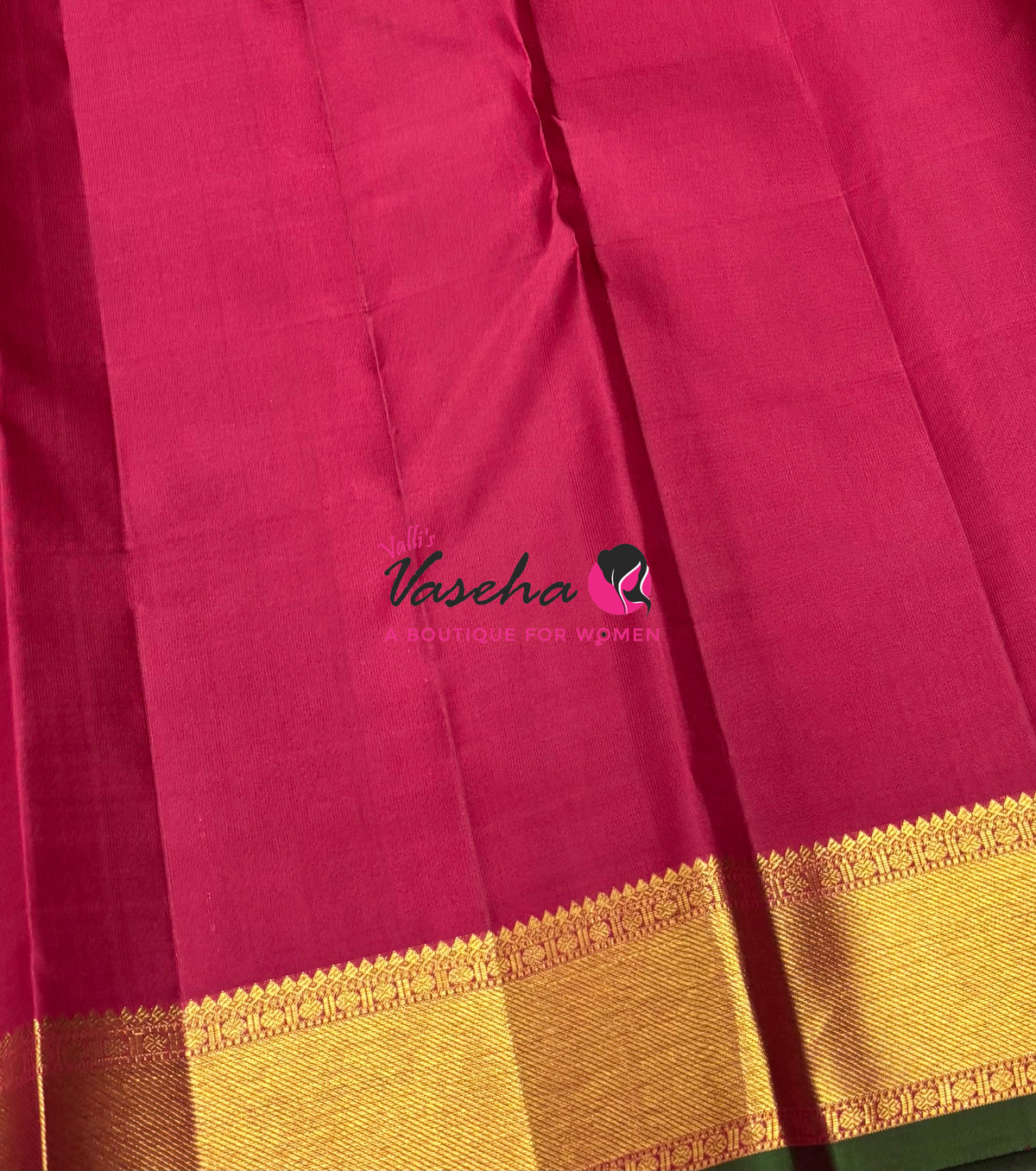Pure Kanchipuram Silk Saree - Maroon Shade  - VVPS027