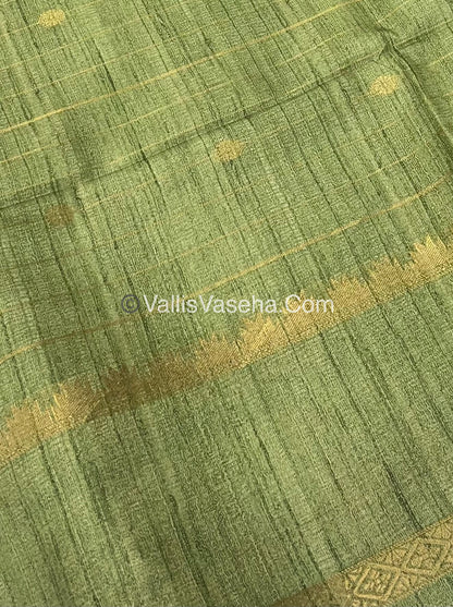 Semi Chanderi Saree - checks pattern - VVSCS004