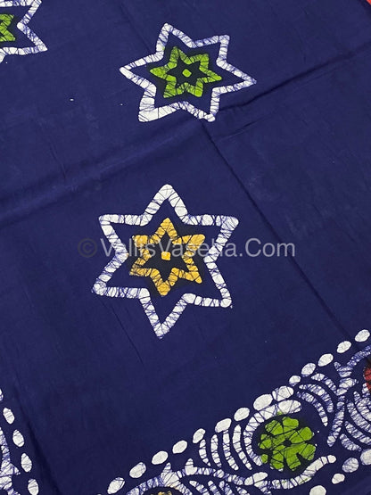 Pure Soft Mul Mul Cotton Sarees - Hand Block Prints - VVMMC003