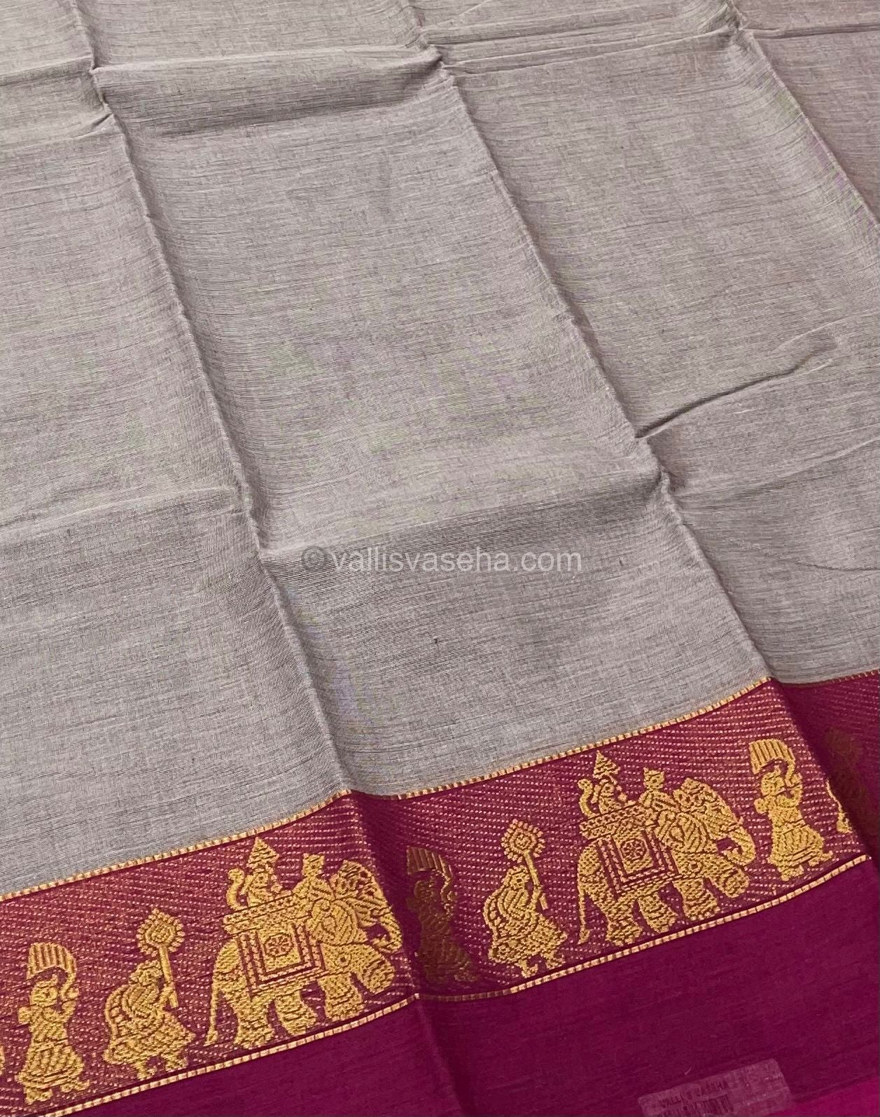 Kanchi Cotton Saree - VVKCS006