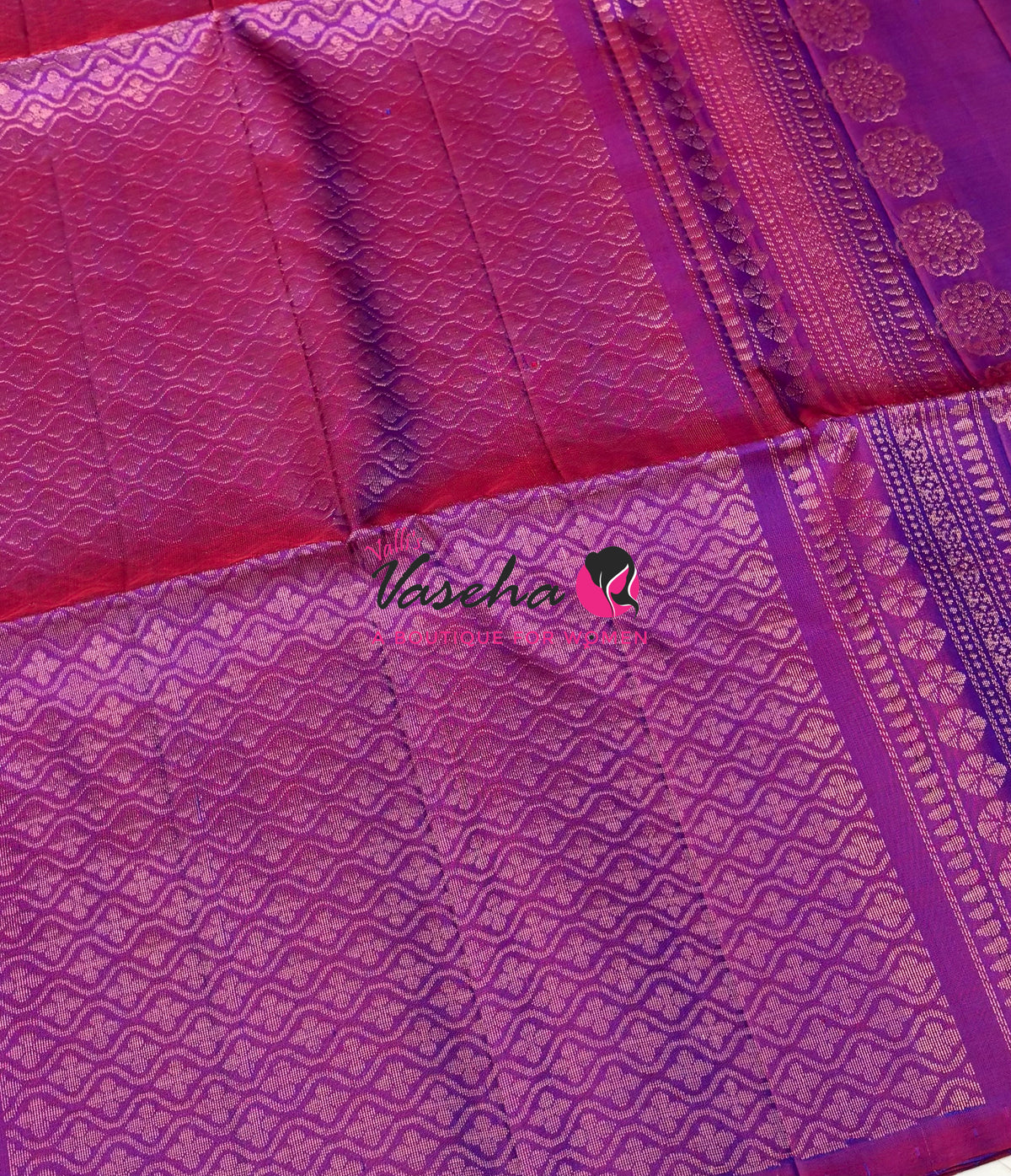 Pure Soft Silk Saree - Purplish Pink Shade - VVPSS132