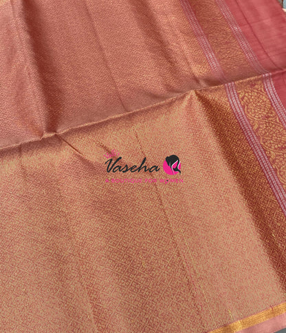 Pure Soft Silk Saree  - Pazhum Pazhamum Checks - VVPSS092