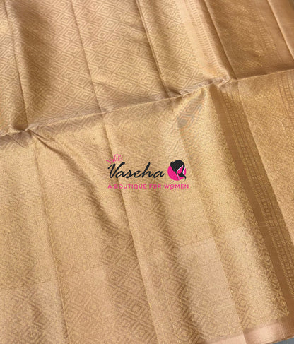 Half Mix - Pure Soft Silk Saree - Pazhum Pazhamum Checks - VVPSS157