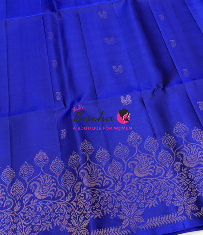 Pure Soft Silk Saree - Blue Shade - VVPSS119