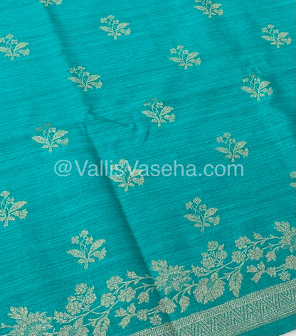 Banarasi - Heritage Silk - Semi Kathan Silk -   Blue Shade - VVBHS008