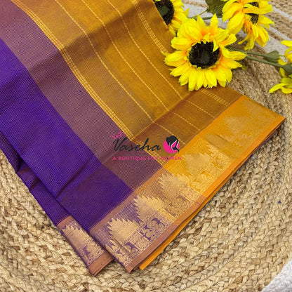 Pure Silk Cotton Saree - Vairavoosi Design - VVSCV005