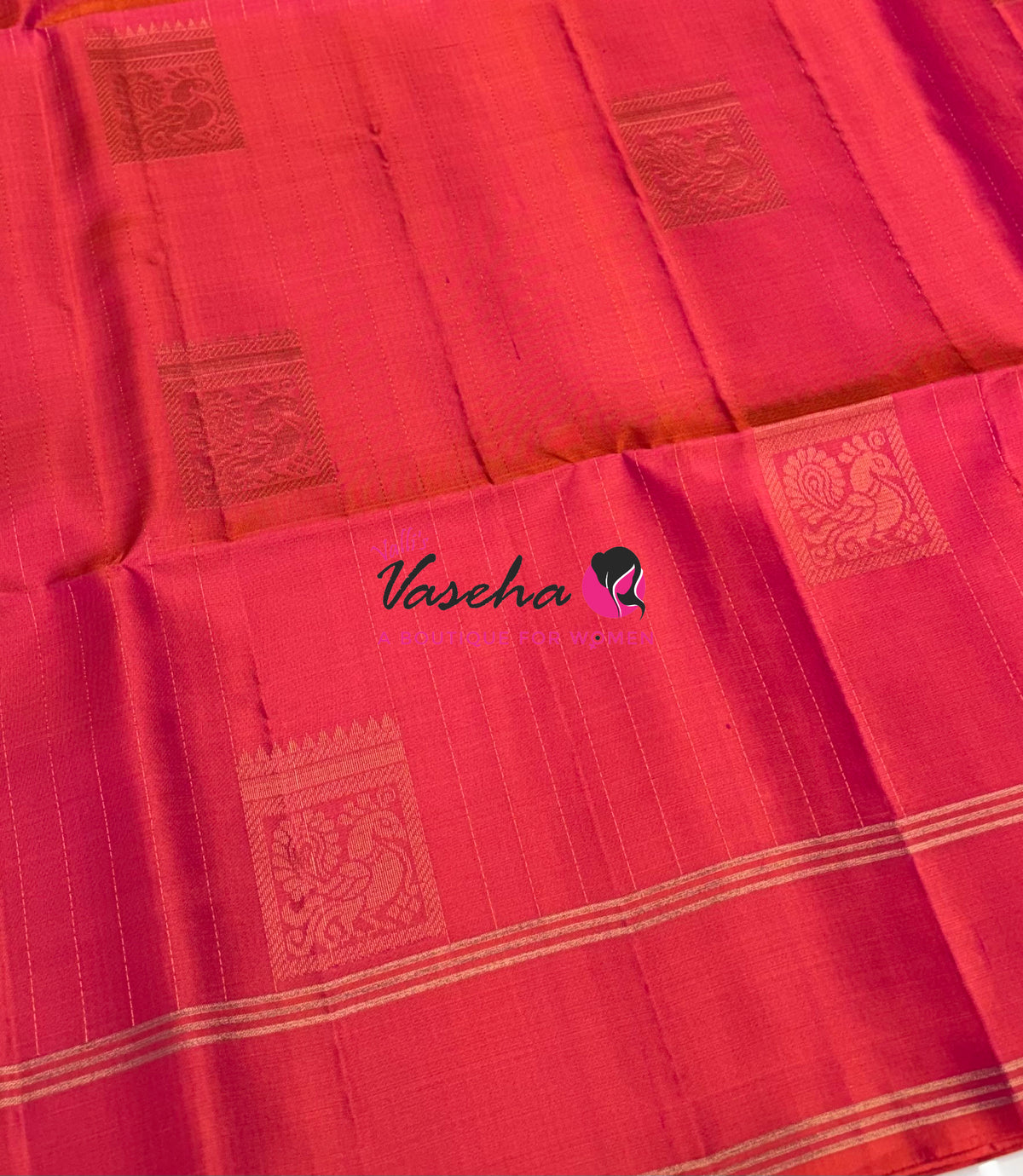 Pure Soft Silk Saree  - Peachish Pink Shade - VVPSS134