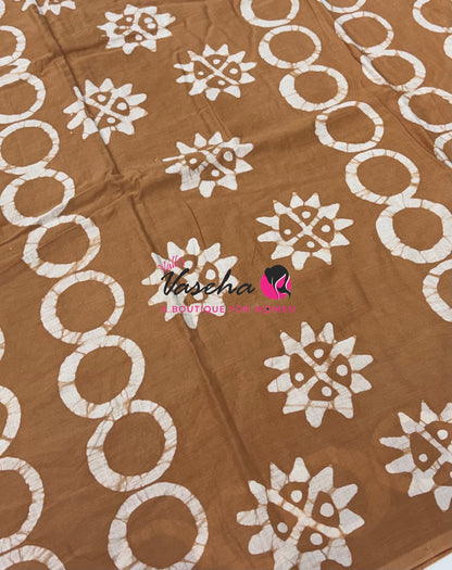 Pure Soft Mul Mul Cotton Sarees - Hand Block Prints - VVMMC009