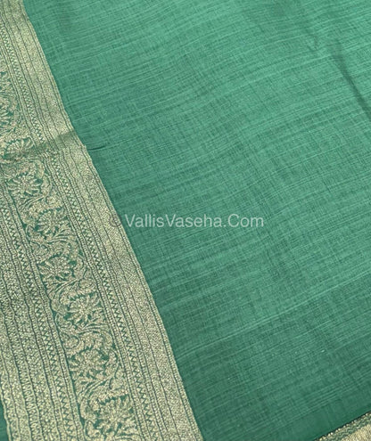 Banarasi - Heritage Silk - Semi Kathan Silk - Pastel Green Shade - VVBHS009
