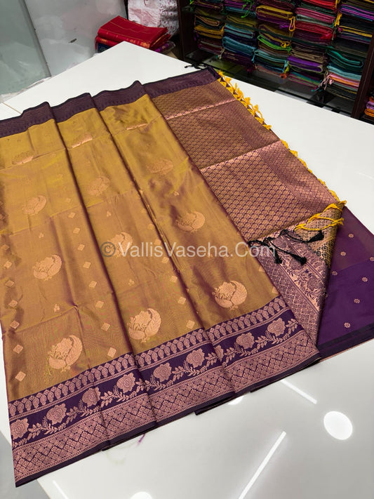 Semi Soft Silk - Dual Tone Shade With Brown Combo -VVSSS027