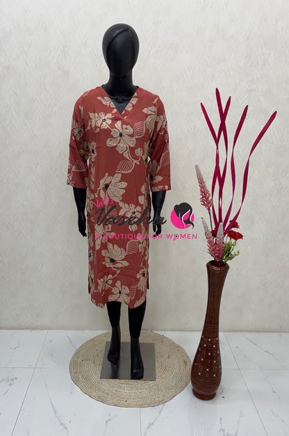 Ready Made -  Kurti - Straight Cut - VVRMS021