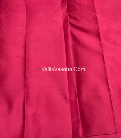 Pure Kanchipuram Silk Saree - Pazhum Pazhamum Checks - VVPS017