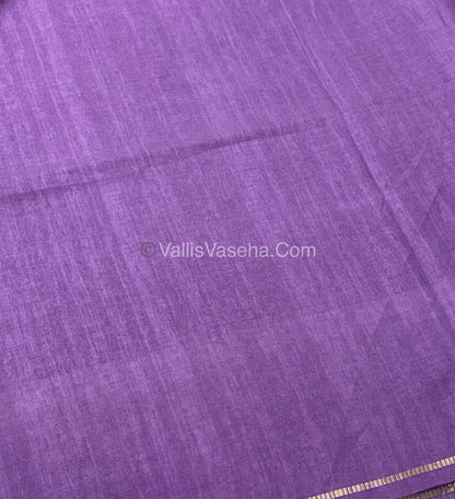 Bhagalpuri Semi Tussar Saree - Lavender Shade - VVBTS001