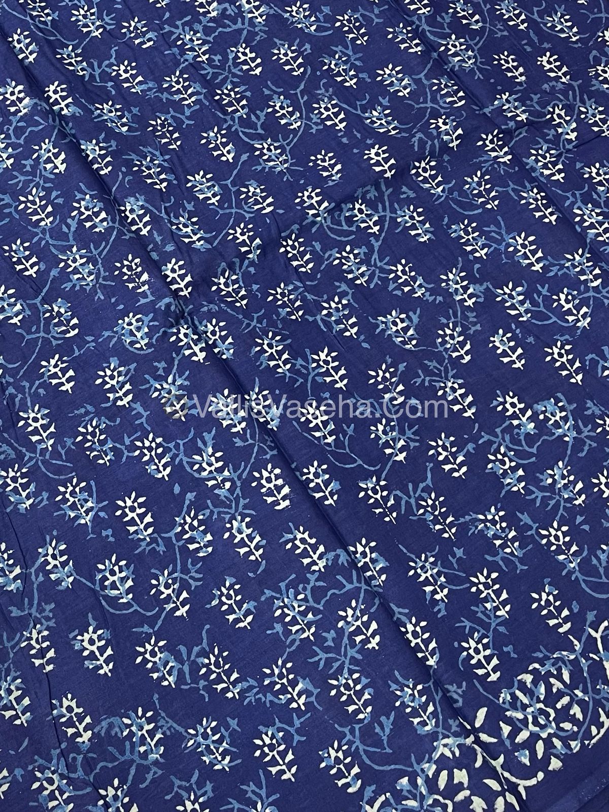 Pure Soft Mul Mul Cotton Sarees - Hand Block Prints - VVMMC007