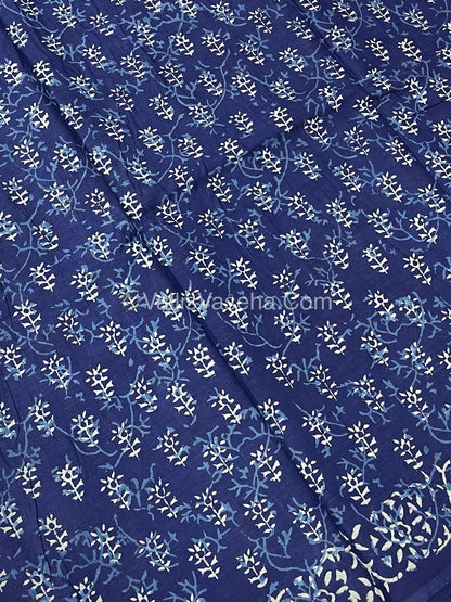 Pure Soft Mul Mul Cotton Sarees - Hand Block Prints - VVMMC007
