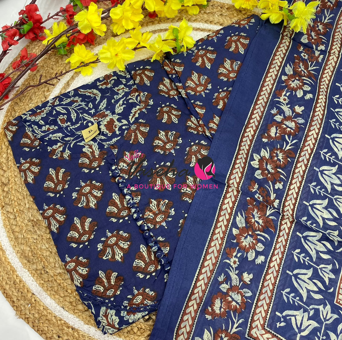 Ready Made | Anarkali Set  |Salwar, Kameez & Duppatta(3pc)|Cotton |VVRMS040
