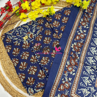 Ready Made | Anarkali Set  |Salwar, Kameez & Duppatta(3pc)|Cotton |VVRMS040
