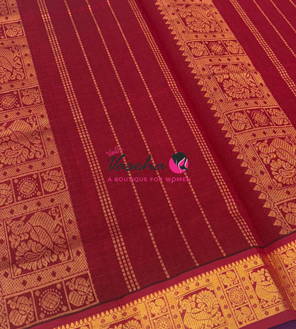 Semi Silk Cotton Saree | Lakshadeepam Design |VVSSC009