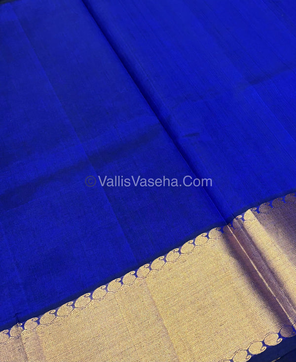 Pure Silk Cotton Saree | Blue Shade |VVPSC011