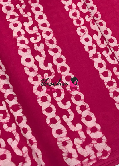 Pure Soft Mul Mul Cotton Sarees - Hand Block Prints - VVMMC009
