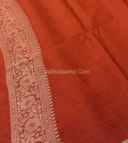 Banarasi - Heritage Silk - Semi Kathan Silk - Orange Shade- VVBHS004
