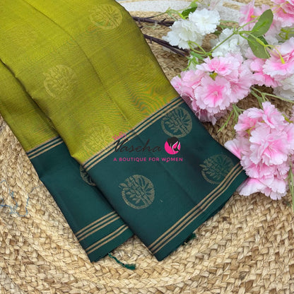 Half Mix - Pure Soft Silk Saree - Retta Petta Border - VVPSS154