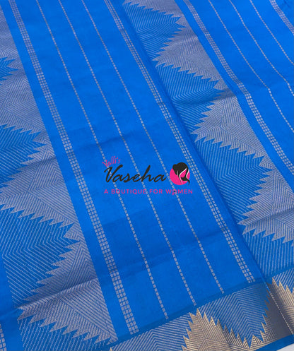 Semi Silk Cotton Saree |Pazhum Pazhamum Checks Design |VVSSC020