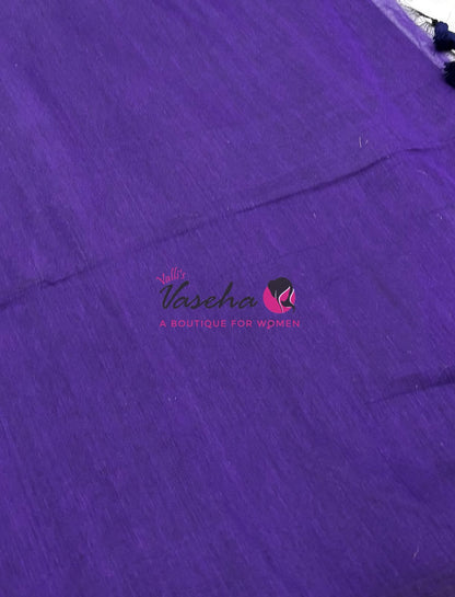 Kadhi Cotton Sarees with Kalamkari Blouse - VVKCK002