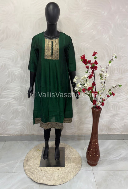 Ready Made - Anarkali - Vichitra Silk -   VVRAK001