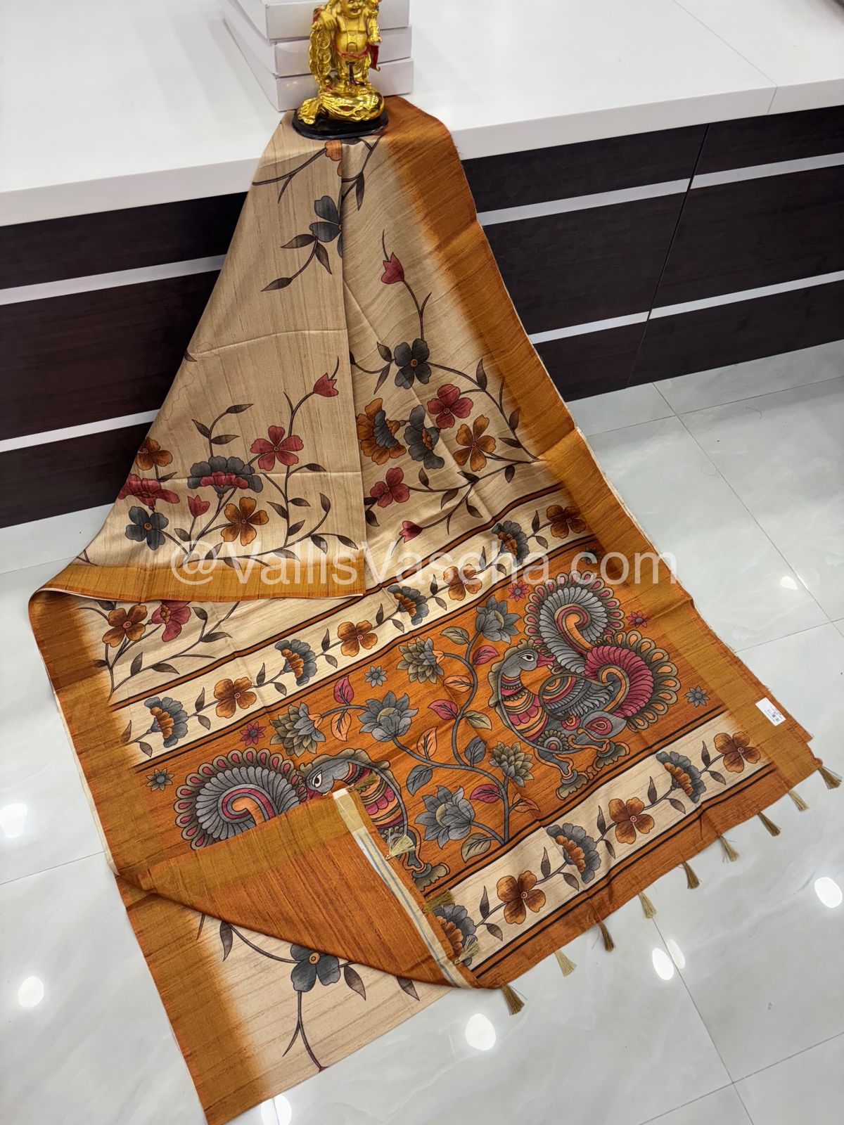 Art Silk / Semi Gicha Tussar Saree  - VVSGT003