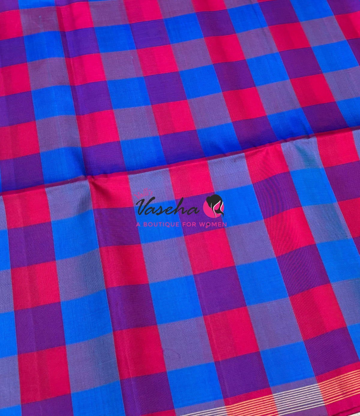 Pure Soft Silk Saree  - Small Pazhum Pazhamum Checks - VVPSS159
