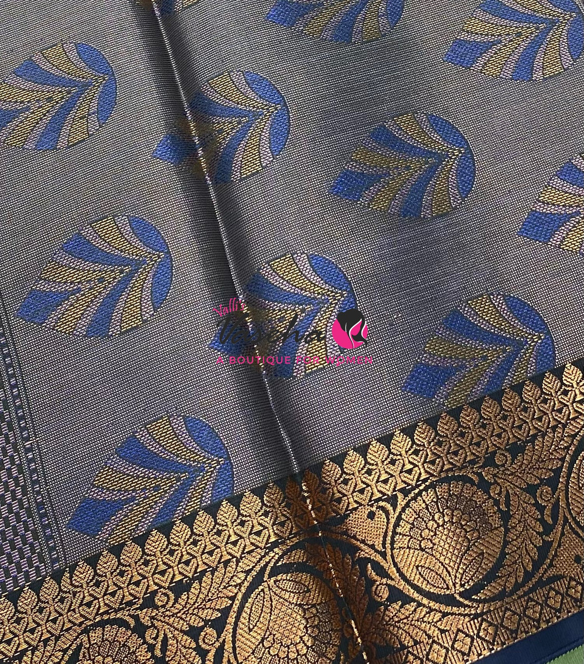 40% less - Offer Saree - Semi Banarsi Silk Saree - VVDS008