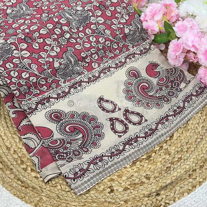 Pure Kalamkari Cotton Saree - VVPKC002