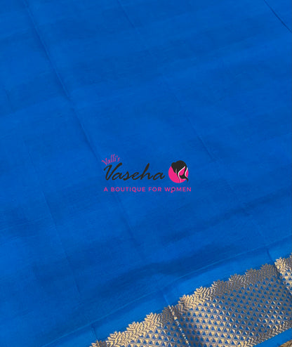 Semi Silk Cotton Saree |  Pazhum Pazhamum Checks Design |VVSSC018